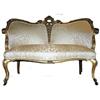 Image 1 : Classical Louis XVI Giltwood Settee Sofa #1615525