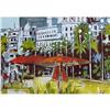 Image 1 : ORIG OIL PAINTING STREETSCAPE IN NICE, FRANCE #1615859