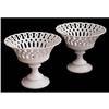 Image 1 : Reticulated Pair of Compotes / Footed Bowls #1615900