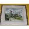 Image 1 : ENGLISH  WATERCOLOR  OF CANTERBURY CATHEDRAL #1616033