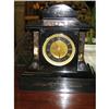 Image 1 : FRENCH MARBLE AND BLACK SLATE  MANTLE CLOCK #1616040
