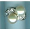 Image 1 : Platinum, Pearl & DIamond RING #1627610