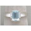 Image 1 : 18K Aquamarine and Diamond Ring #1627761