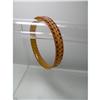 Image 1 : Celluloid vintage Deco Red and Amber Bangle #1627872