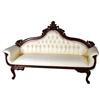 Image 1 : WHITE SILKEN CLEOPATRA VICTORIAN SOFA SETTEE #1628133
