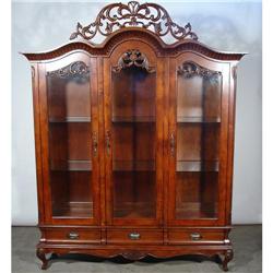 TRIPLE DR VICTORIAN DINING CHINA CURIO CABINET #1628193