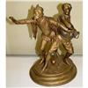 Image 1 : Gilt Metal Poker Card Game Sculpture Statue #1628242