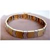 Image 1 : 14kt Gold 2 Tone ART Deco Bracelet 14k #1628263