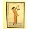 Image 1 : Pair of Framed & Matted Fashion Illustrations #1628298