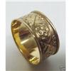 Image 1 : Victorian Gold Ornate Wedding Band - RING #1639331