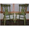 Image 1 : Pair of 19th C. Pennsylvania Painted Chairs #1639476