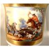 Image 1 : ANTIQUE DRESDEN PORCELAIN TEA CUP HUNTING SCENE#1639506