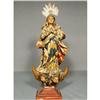Antique Spanish Colonial Santos Virgin Mary  #1639515