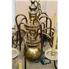 Large 12 Arm Vintage Brass Chandelier !! #1639528