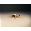 Image 1 : Estate 18K YG Gold Ruby Diamond Band Ring #1639660