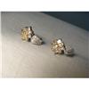 Image 1 : 14K WG Gold Princess Diamond Huggie Earrings #1639684