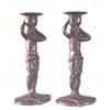 Image 1 : pair of Muller figural MP candleholders #1639803