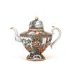 Image 1 : 19C Chinese Export Rose Medallion Teapot #1639876