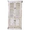 Image 1 : ANTIQUE SHABBY COTTAGE LINEN ARMOIRE CUPBOARD #1640136