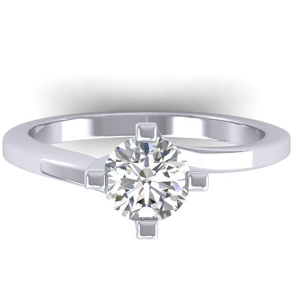 1 ctw Certified VS/SI Diamond Solitaire Ring 14k White Gold - REF-295X2A