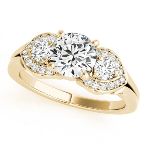 1.7 ctw VS/SI Diamond 3 Stone Ring 18k Yellow Gold - REF-389M2G