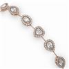 Image 3 : 6.3 ctw Mix Cut Diamonds Designer Bracelet 18K Rose Gold - REF-891Y8X