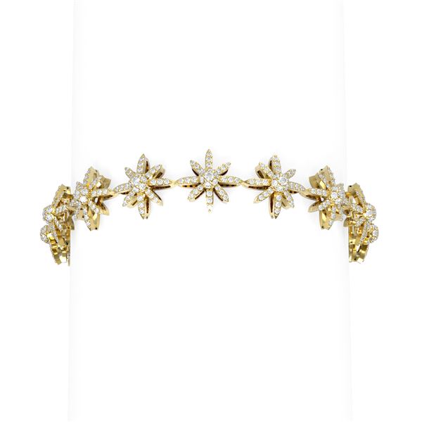 4.5 ctw Diamond Bracelet 18K Yellow Gold - REF-534R5K