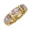 Image 3 : 5.82 ctw Morganite Ring 18K Yellow Gold - REF-142A4N