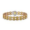 Image 3 : 24.02 ctw Citrine & Diamond Bracelet 14K Rose Gold - REF-218H2R