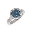 Image 3 : 2 ctw Intense Blue Diamond Ring 18K White Gold - REF-527Y3X