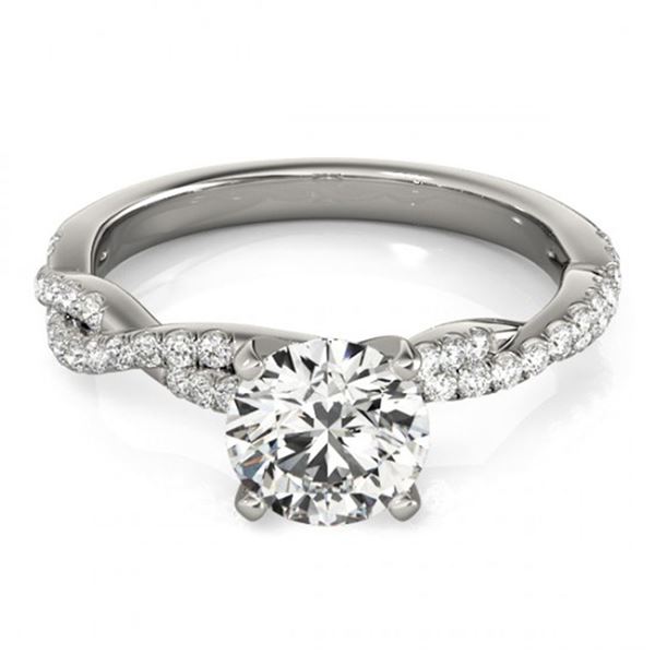 1.25 ctw Certified VS/SI Diamond Ring 18k White Gold - REF-300H2R