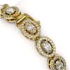 Image 3 : 9.49 ctw Oval Cut Diamond Micro Pave Bracelet 18K Yellow Gold - REF-798N3F