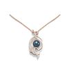 Image 1 : 0.83 ctw Diamond & Pearl Necklace 18K Rose Gold - REF-135R5K