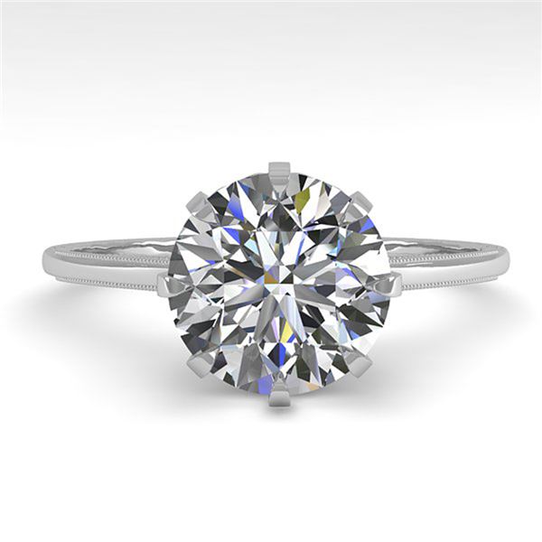 2.03 ctw Certified VS/SI Diamond Engagement Ring Size 7 18K White Gold - REF-947F4M