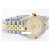 Image 2 : Rolex Ladies Two Tone 14K Gold/SS, Roman Dial & Diam/Ruby Bezel, Sapphire Crystal - REF-428T6K