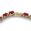 Image 3 : 71.85 ctw Ruby & VS/SI Certified Diamond Eternity Necklace 10k Yellow Gold - REF-563H6R