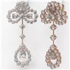 Image 3 : 6.5 ctw Pear Cut Diamond Designer Earrings 18K Rose Gold - REF-627W5H