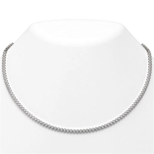 9 ctw Diamond Designer Necklace 18K White Gold - REF-853F3M