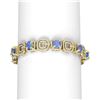Image 1 : 26.55 ctw Tanzanite & Diamond Bracelet 18K Yellow Gold - REF-906R9K