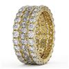 Image 3 : 7.66 ctw Pear Cut Diamond Eternity Ring 18K Yellow Gold - REF-553G6W
