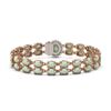Image 3 : 17.42 ctw Opal & Diamond Bracelet 14K Rose Gold - REF-336H4R