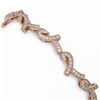 Image 3 : 4 ctw Diamond Designer Bracelet 18K Rose Gold - REF-383N3F