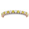 Image 2 : 20 ctw SI/I Fancy Yellow Diamond Bracelet 18K Rose Gold - REF-2175F2M