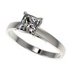 Image 1 : 1 ctw VS/SI Quality Princess Diamond Engagment Ring 10k White Gold - REF-243H2R