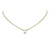 Image 1 : 2.03 ctw Oval Diamond Necklace 18K Yellow Gold - REF-897K6Y