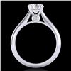 Image 3 : 1.36 ctw VS/SI Diamond Solitaire Art Deco Ring 18k White Gold - REF-331M4G
