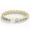 Image 3 : 35 ctw Aquamarine & Micro VS/SI Diamond Bracelet 14k Yellow Gold - REF-304Y8X