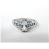 Image 1 : Aquamarine, Tanzanite & Diamond Ring