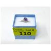 Image 2 : Sterling Silver Amethyst & Diamond Cocktail Ring