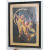 Image 1 : Large Framed Print of Cupids -31" x 42" framed